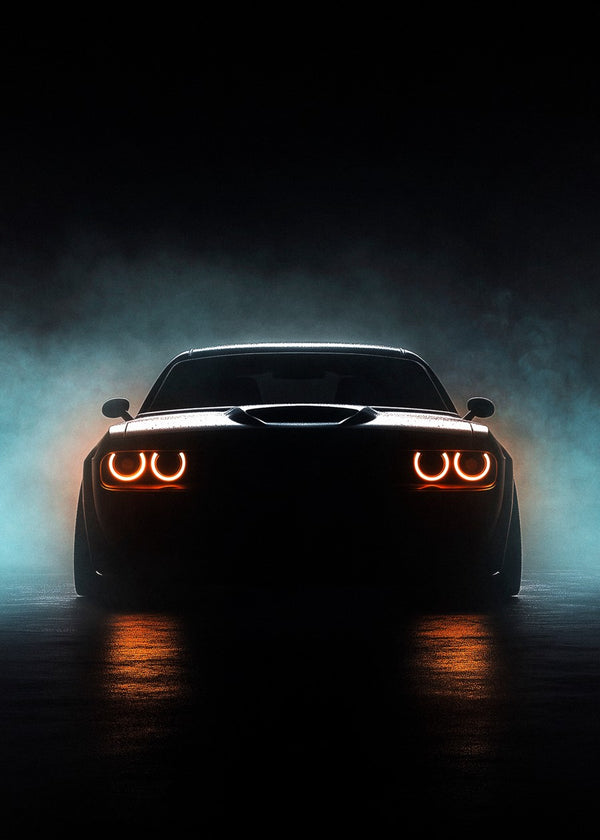 Hellcat Orange Headlights