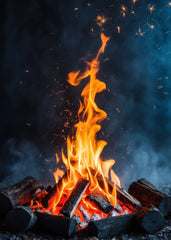 bon fire at night