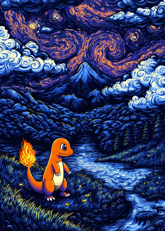 Charmander Under the Stars