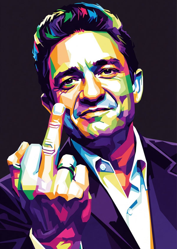 Johnny Cash pop art