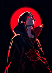 Itachi Uchiha red moon, Naruto