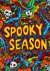 Spooky Season Doodle Collage