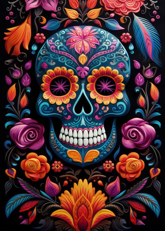 Vibrant Sugar Skull