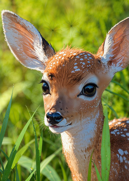 Curious Fawn in the Meadow