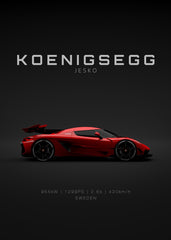 Koenigsegg Jesko Red - Specs