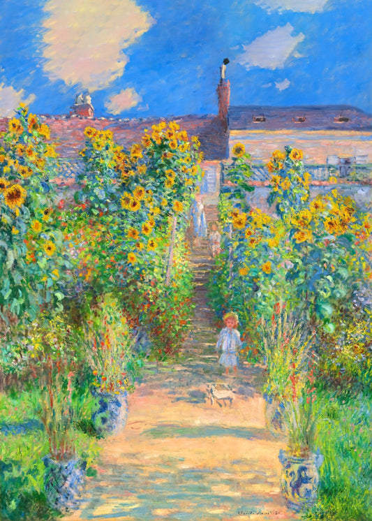 The Artist's Garden at Vétheuil by Claude Monet