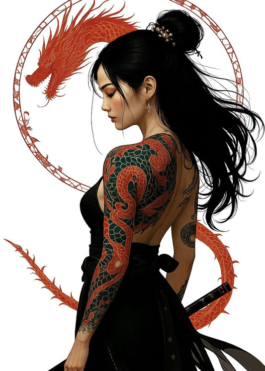 Tattoo of the Japanese Woman Guardian