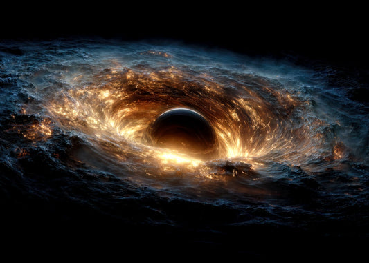 Black Hole Absorbs Nebula