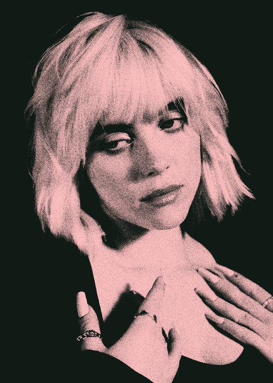 Billie Eilish Pink Potrait