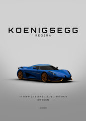 Koenigsegg Regera - Blue