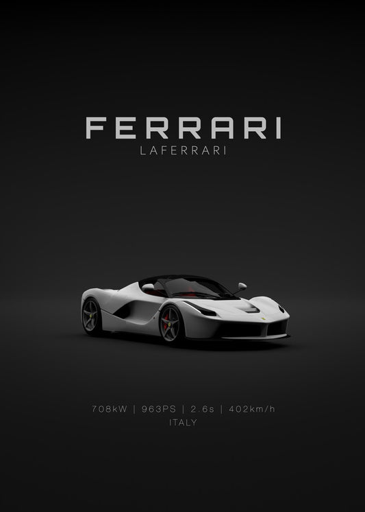 Ferrari LaFerrari White Front 