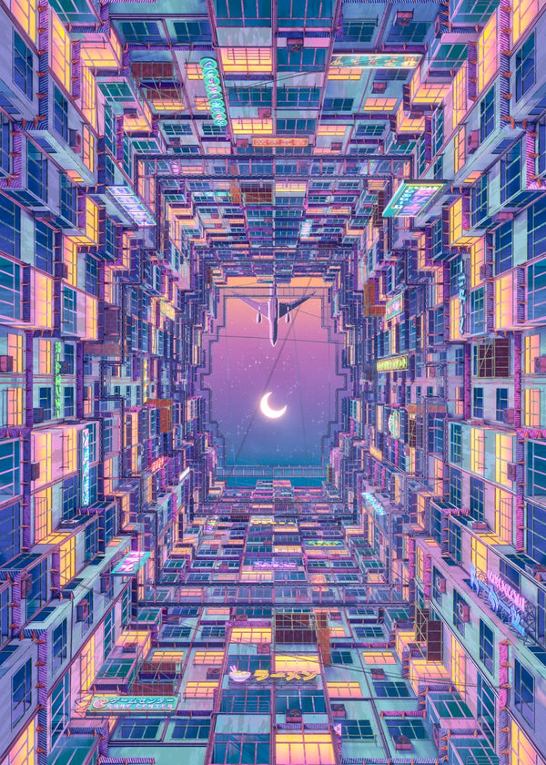 Lofi Skyscraper Moon