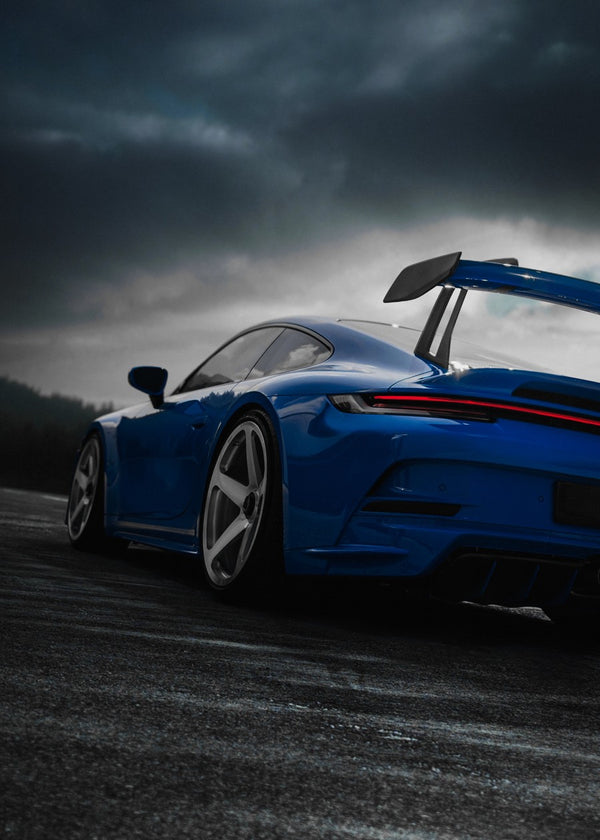 Blue Porsche 911