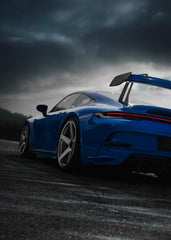 Blue Porsche 911