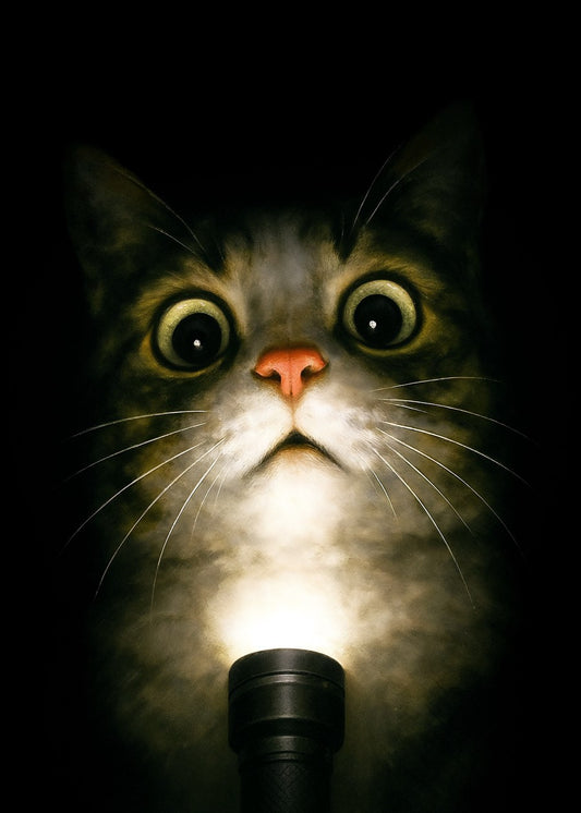 Scared Cat Meme Flashlight