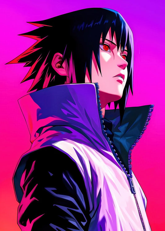 Sasuke Uchiha Neon Style