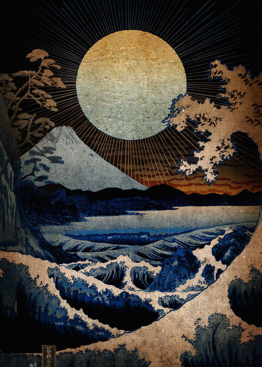 Fuji's Embrace: Sun and Sea