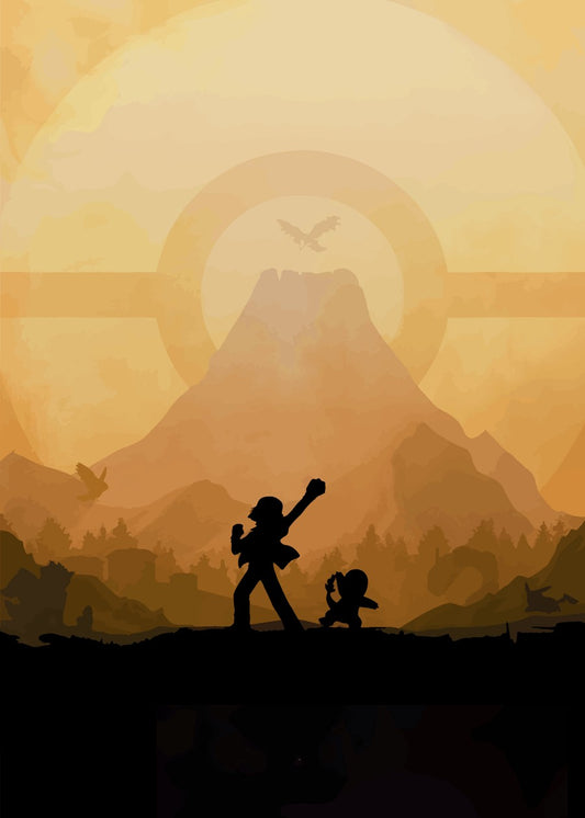 Minimalist Pokemon art