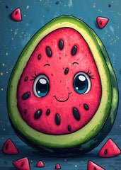 Cute Watermelon Face