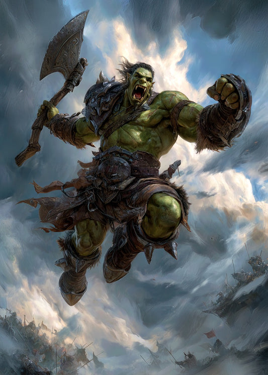 Berserker Orc In Battle