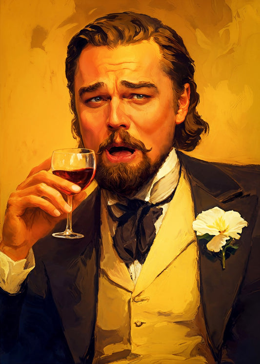 Laughing Leo DiCaprio