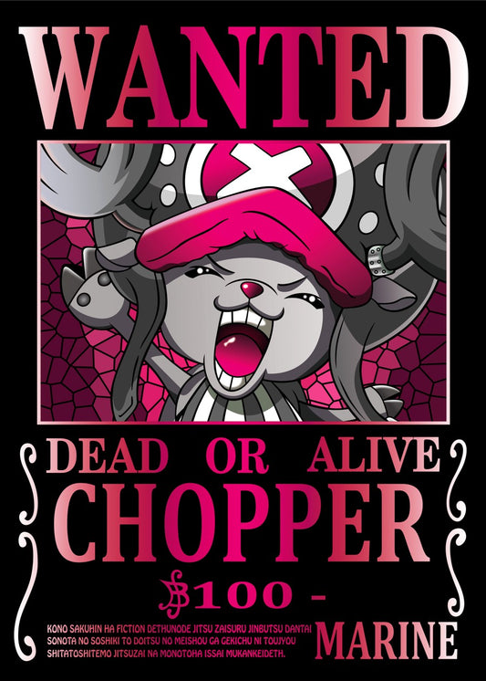 One Piece Chopper Wanted Poster