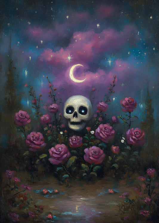 Moonlit Bloom of Mystery