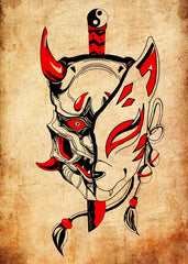 Japanese Oni Mask