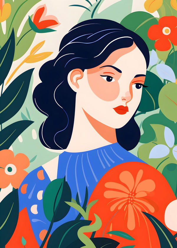 Botanical Portrait Beauty