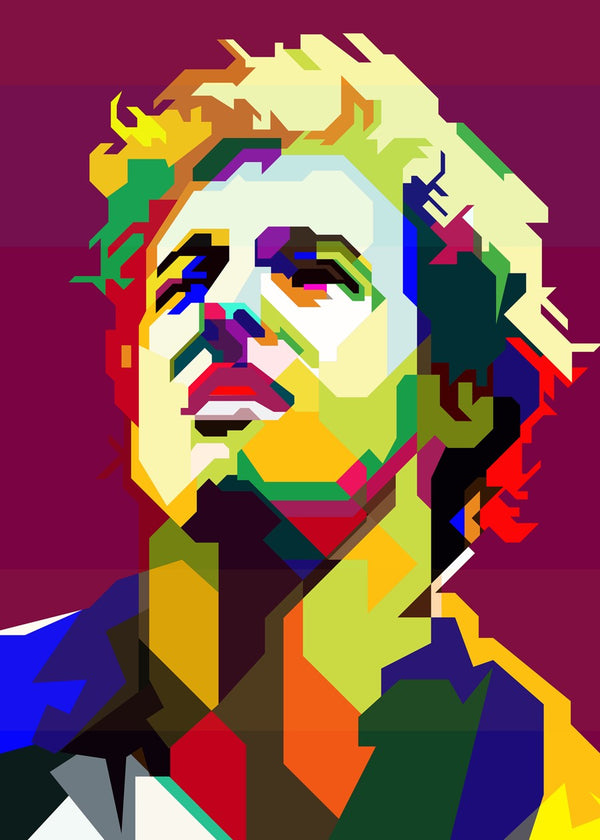 Bruce Springsteen Pop Art WPAP