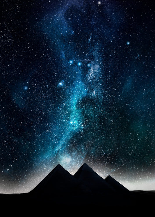 Cosmic night pyramids