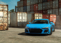 Blue Audi R8 in Industrial Set