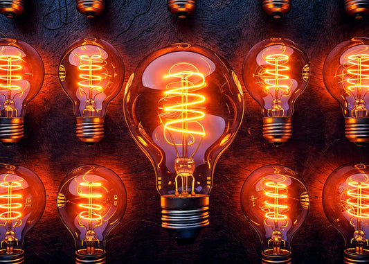 Retro Neon Light Bulbs