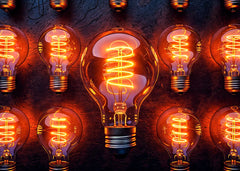 Retro Neon Light Bulbs