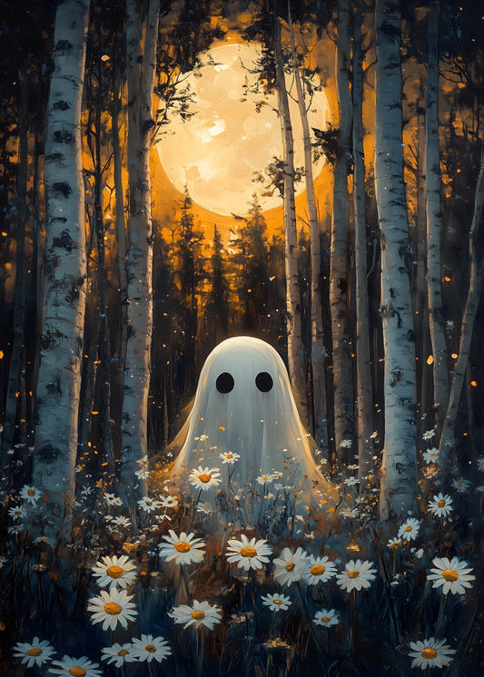 Daisy Sheet Ghost Birch Woods