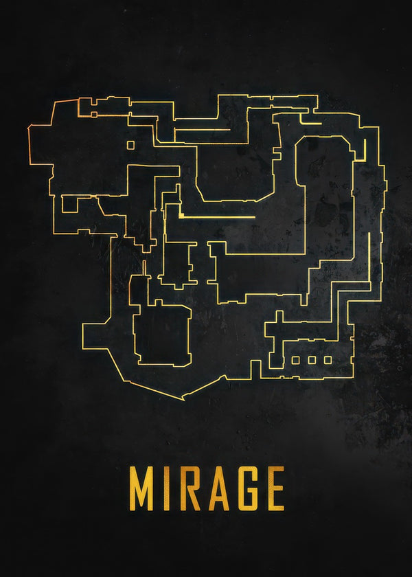 MIRAGE Map Black And Gold