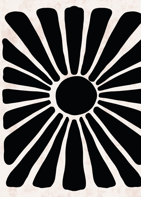 Radiant Floral Sunburst