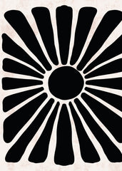Radiant Floral Sunburst
