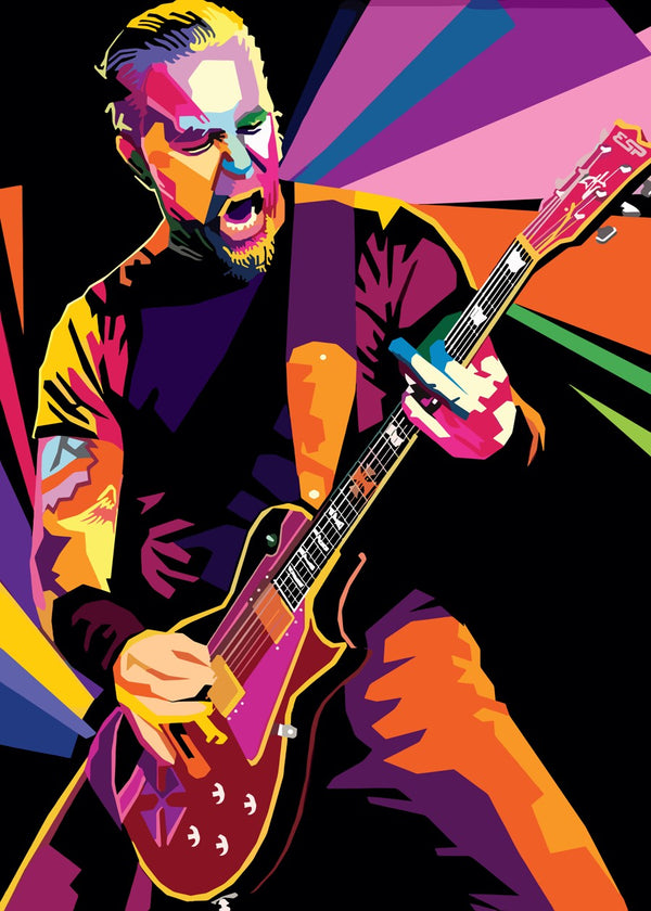 James Hetfield, Rock Performer Dynamic Pop Art