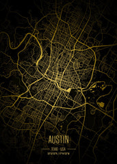 Austin Lights City Map