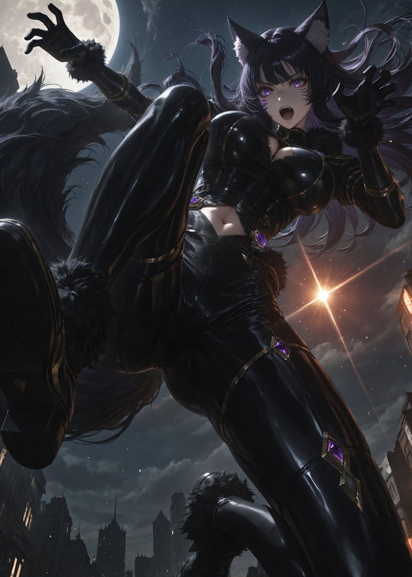 Dark Gothic Cat Girl