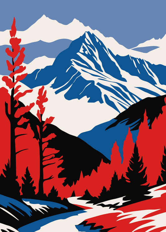 Red Forest and Blue Mountain