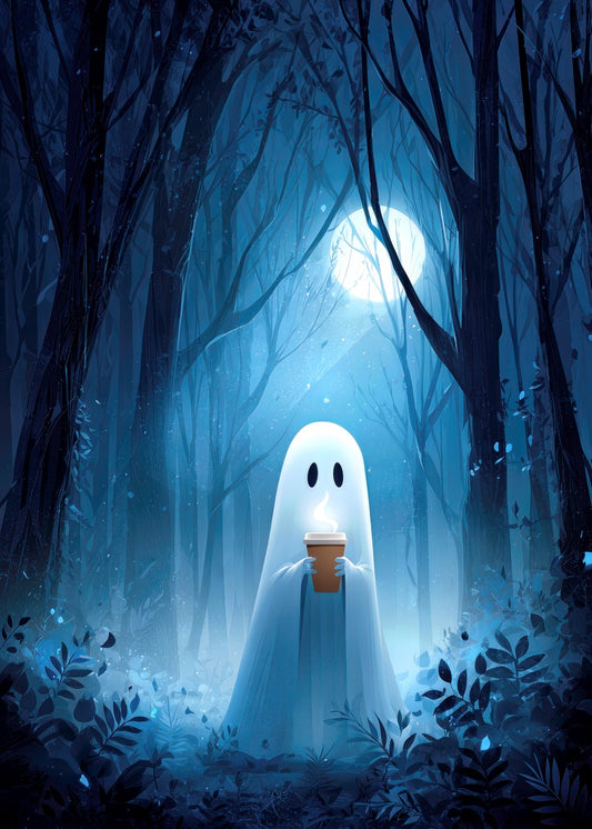 Coffee Drinking Ghost
