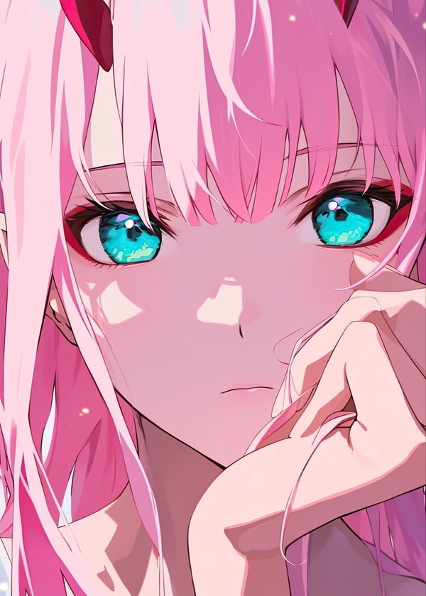 Zero Two's Azure Gaze