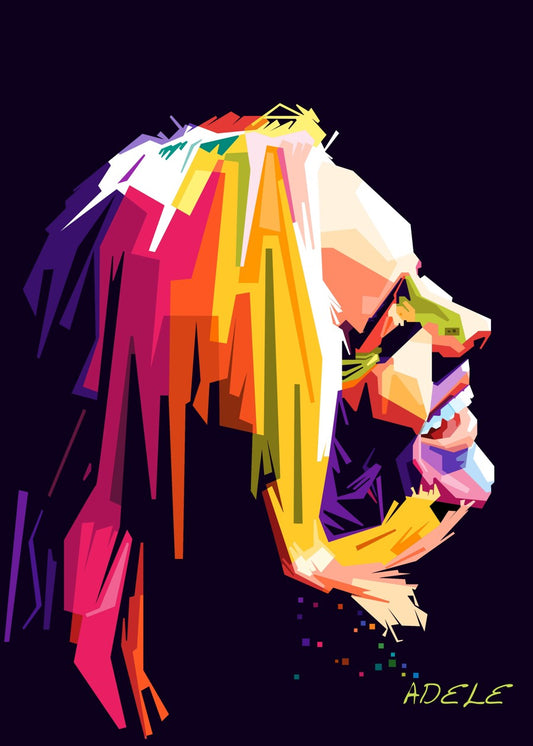 Adele Smile in WPAP Popart