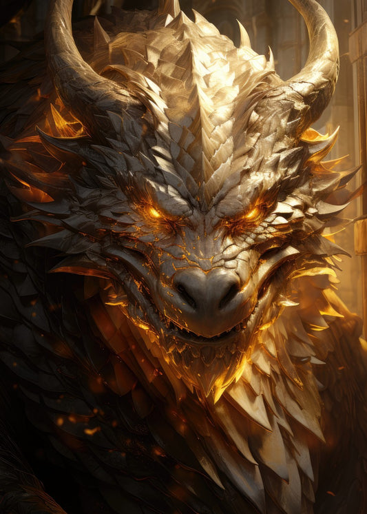Golden Mystical Dragon