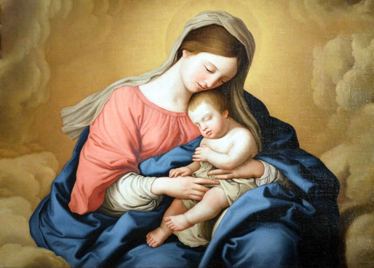Madonna with child and angels