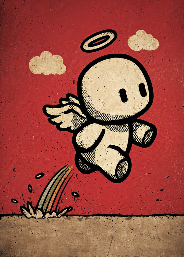 Jumping Angel of Joy