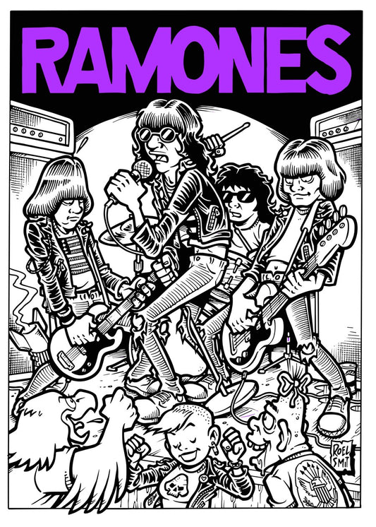 Ramones Band Cartoon Concert