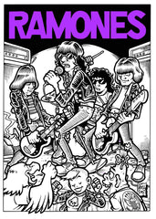 Ramones Band Cartoon Concert